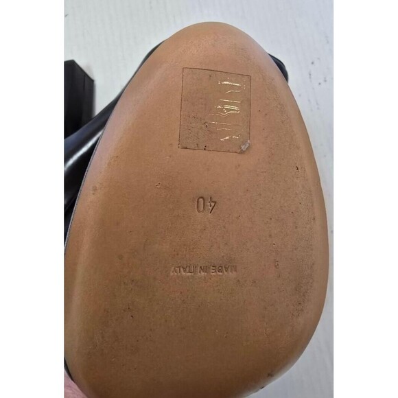 Chloe Womens Leather Black Pull On Block Heels Ankle Boots Shoes Size US… - Picture 7 of 10